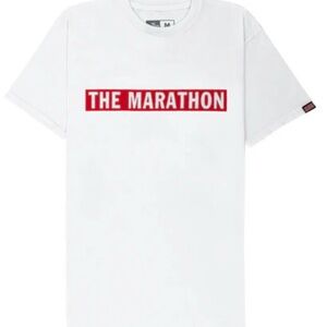 The Marathon Clothing Red and White Short Sleeve Tee